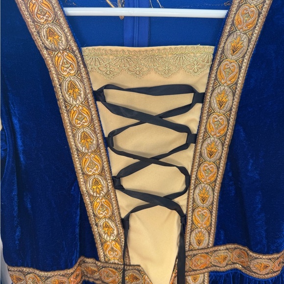 Royal Blue and Gold Kids Costume - Picture 2 of 4